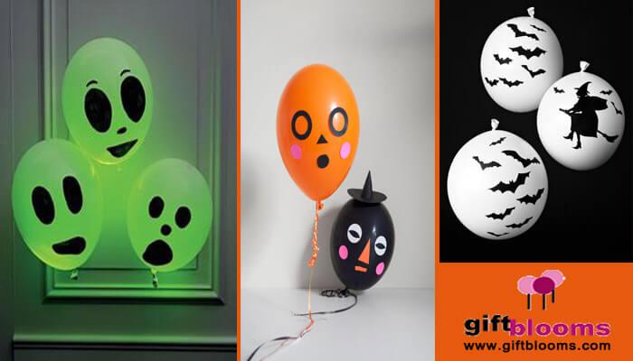 Horror Faces on Balloon with Permenant Markar