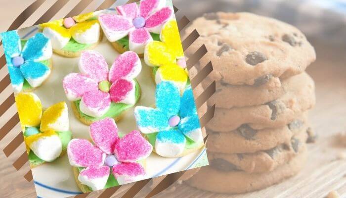 Marshmallow Flower Cookies