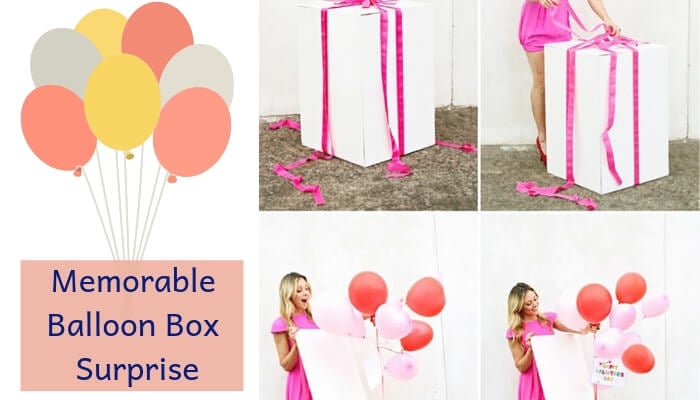 Memorable Balloon Box Surprise