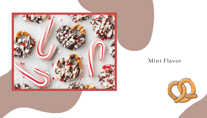 Mint Flavor Chocolate Covered Pretzels