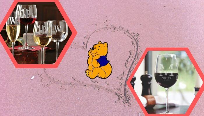 Monogrammed Wine Glass