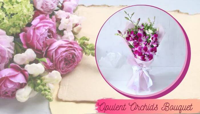 Opulent Orchids Flower Bouquet