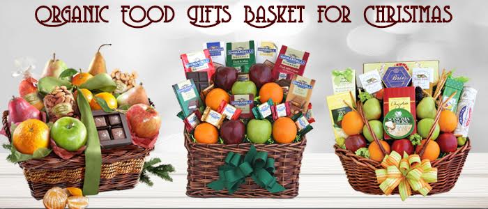 Organic Food Gifts Basket for Christmas