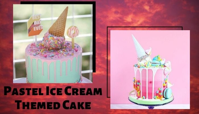 Pastel Ice Cream Themed Cake