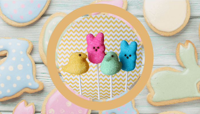 PEEPS Style Sugar Cookie Pops