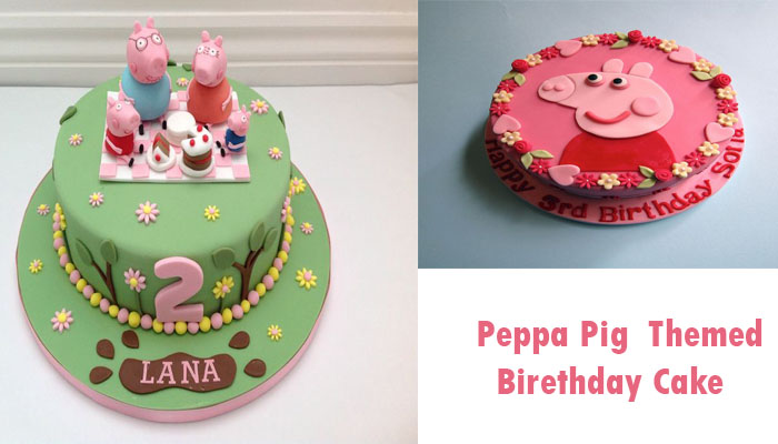 Peppa Pig Themed Birthday Cake