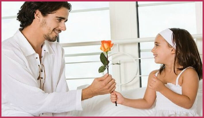 valentine's day flower daughter