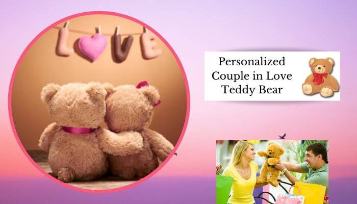 Personalized couple in love Teddy Bear
