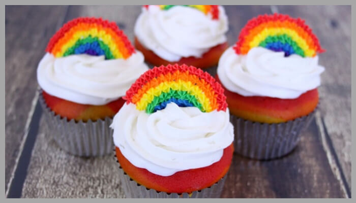 Rainbow Cupcakes