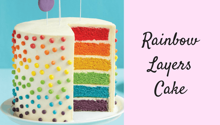 Rainbow Layers Cake
