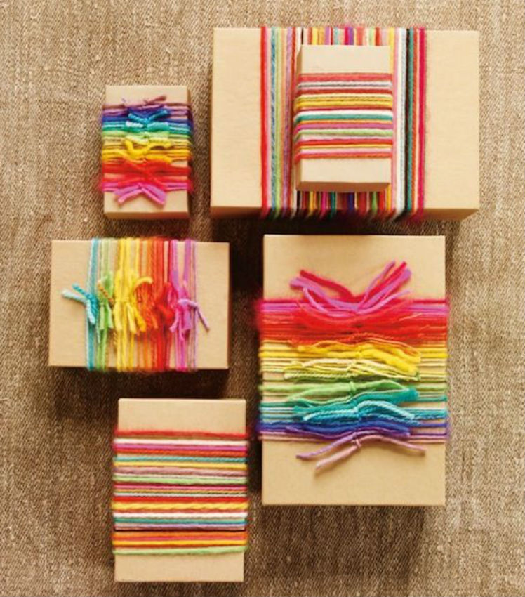 Rainbow Yarn Wrapping