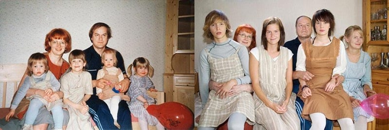 Recreate Old Family Photos 