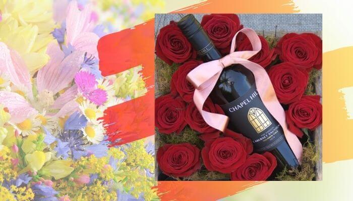 Red Roses with Red Wine