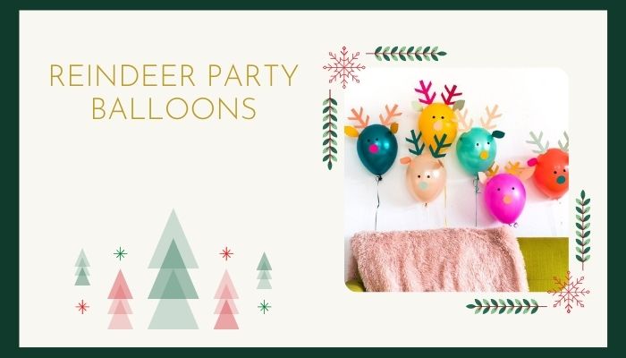 Reindeer Party Balloons