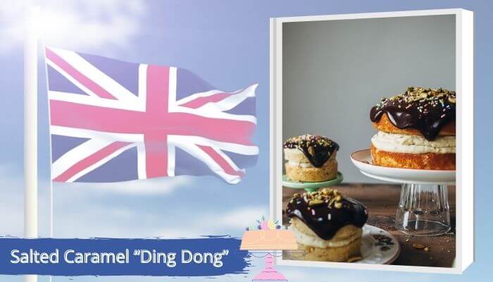 Salted Caramel “Ding Dong” Cake