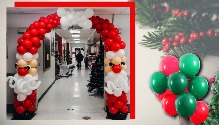 Santa Arch Balloon Decoration