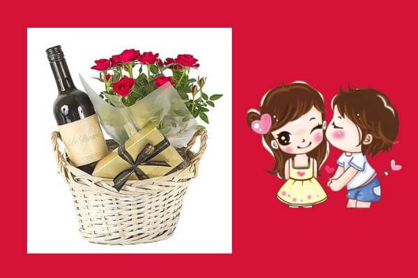 wine with rose