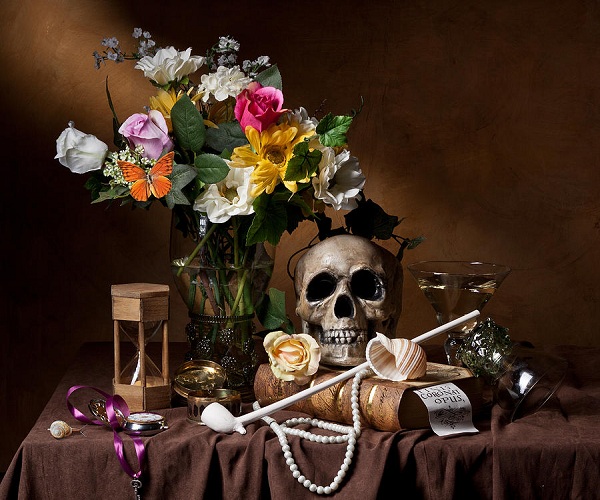 Skull Floral Centerpiece