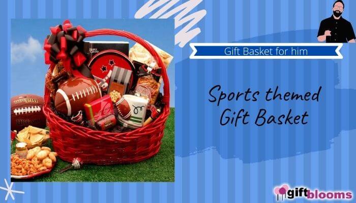 Sports themed Gift Basket