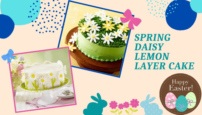 Spring Daisy Lemon Layer Cake