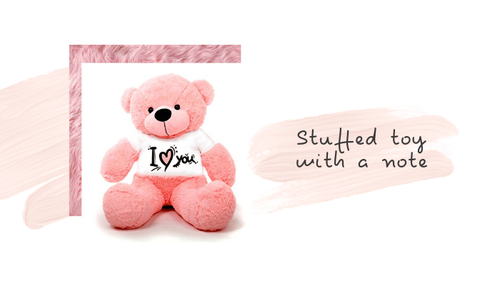 Stuffed Toy with a Note