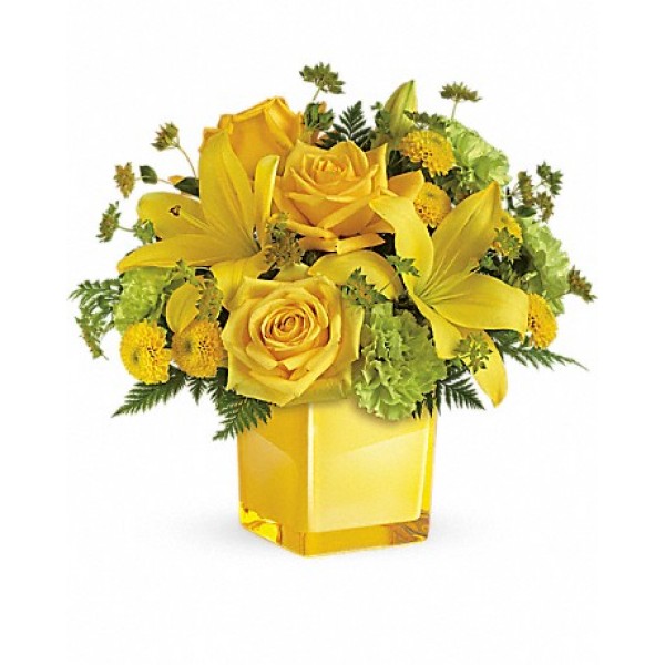 Sunny Mood Get Well Soon Flowers Bouquet