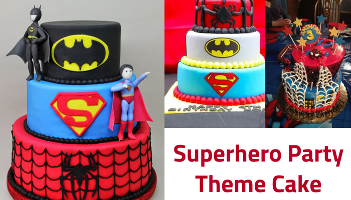 Superhero Party Theme Cake