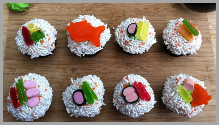 Sushi Cupcakes