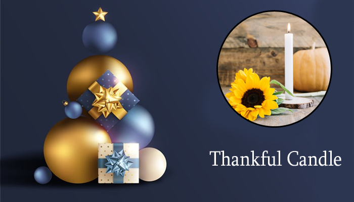 Thankful candle
