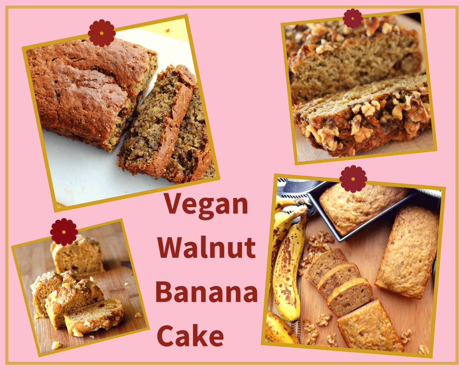 Vegan Walnut Banana Cake