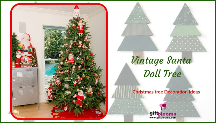 Vintage Santa Doll Tree
