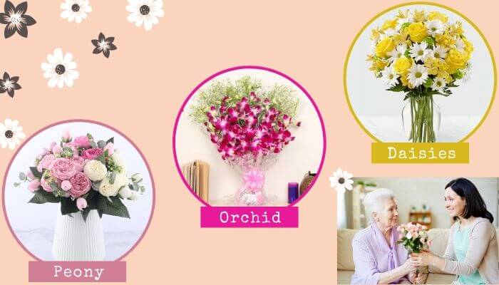 Which Flowers can Daughter and Daughter in Law give to Mom?