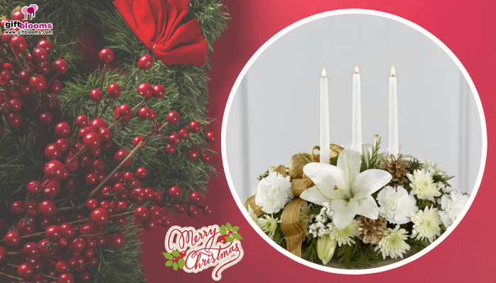 White Lily Candle Christmas