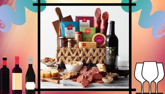 Wine and Cheese Gift Basket