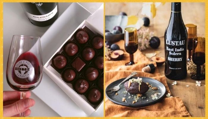 Give Combo of Wine and Chocolate