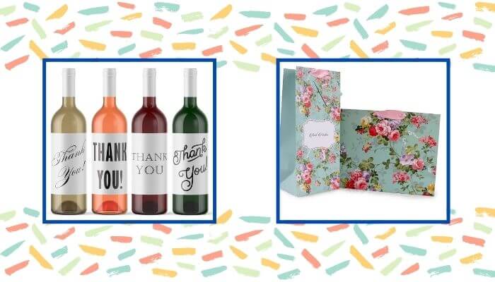 Wine Bottle with Wine Gift Bag Combo