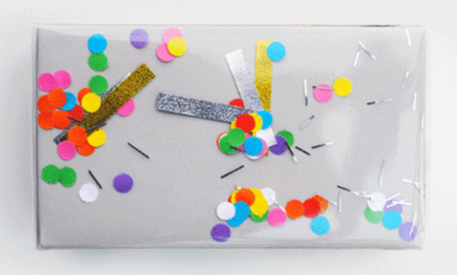 Wrap Using Confetti