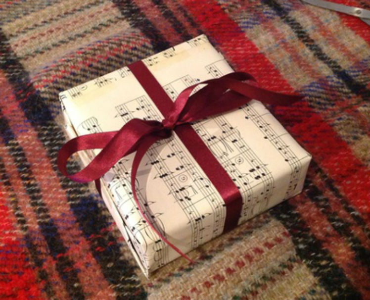 Wrap using Sheet of Music note
