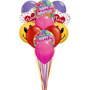 Anniversary Balloons With Love