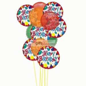 Cheerful happy birthday balloons Cheerful happy birthday balloons