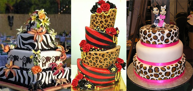 leopard theme cake