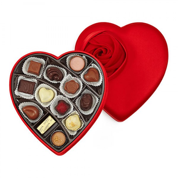 Godiva's Heart Shaped Chocolate Box