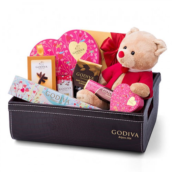 Godiva's Tempting Gifts Basket