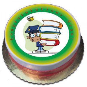 Boy Graduate Picture Cake