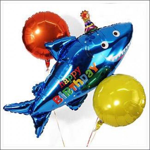 Happy Birthday Hai with Colorful Balloons