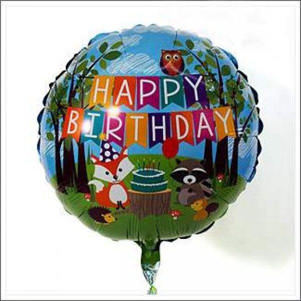 Happy Birthday with Animals of the Forest