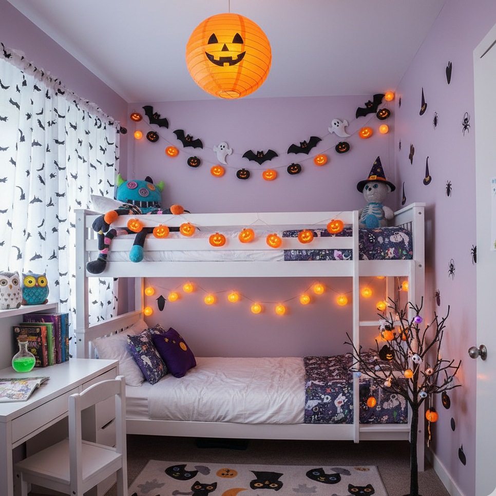 Halloween decoration and gift ideas to make kids' rooms festive and fun