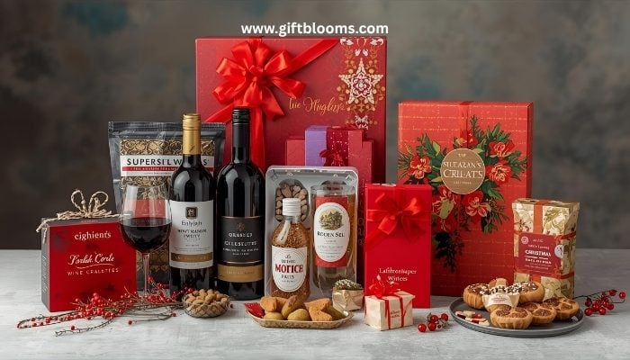 Christmas wine hampers Malaysia featuring assorted gifts perfect for holiday celebrations
