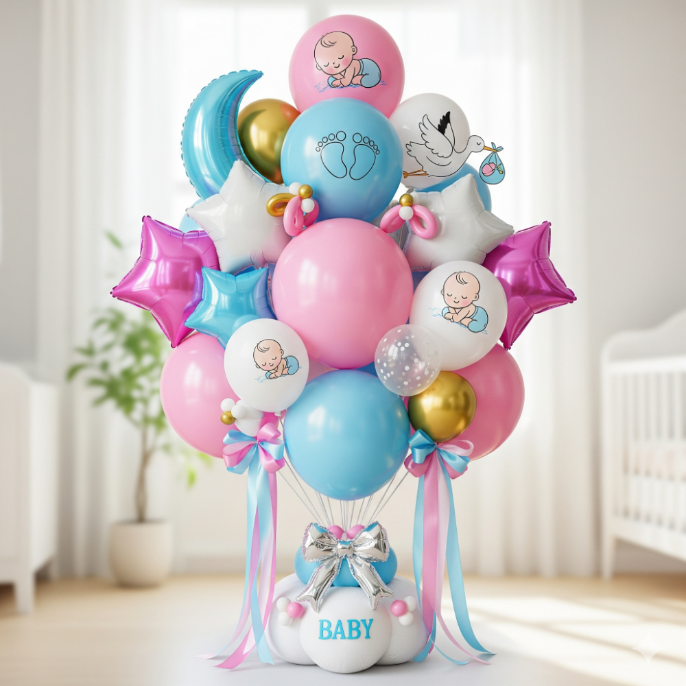 New Baby Balloons Delivery USA