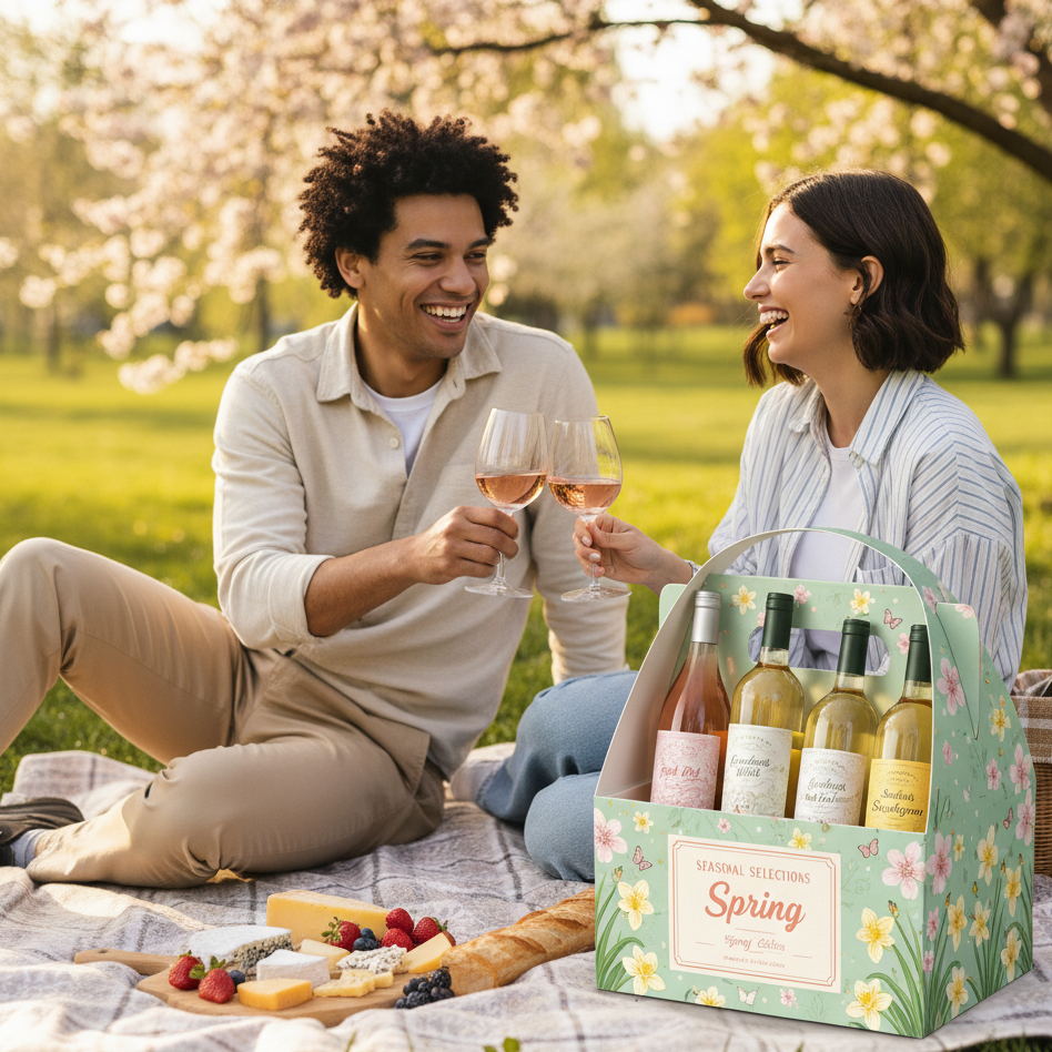 Seasonal wine hampers delivery options throughout the year